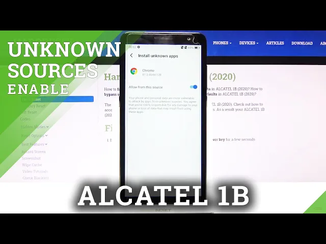 Video thumbnail for How to Allow Unknown Sources in ALCATEL 1B – Allow App Installation