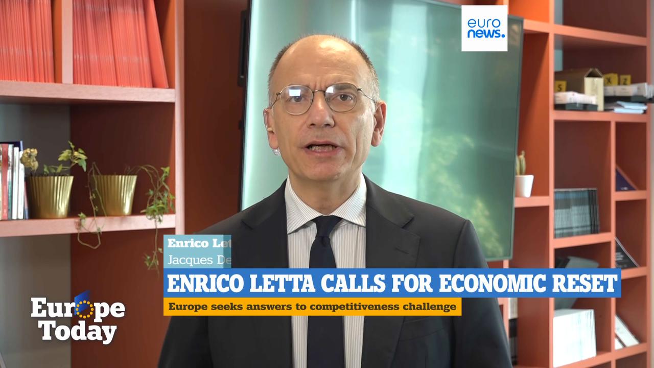 Video thumbnail for Letta: Europe must unite or risk becoming a 'colony' of the US and China