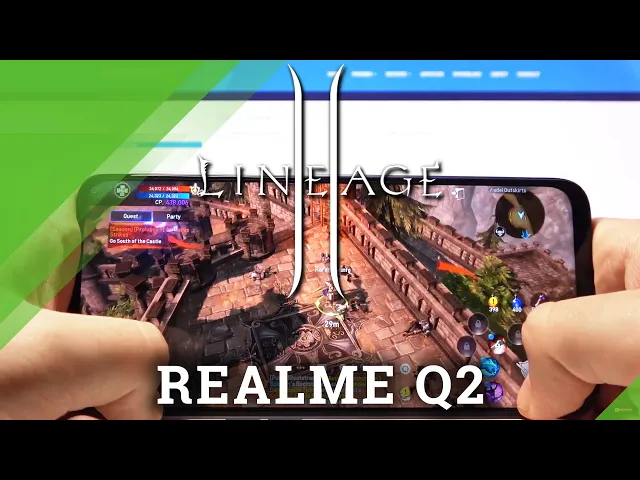 Video thumbnail for RPG Mobile Game on Realme Q2 - Lineage 2 Gameplay