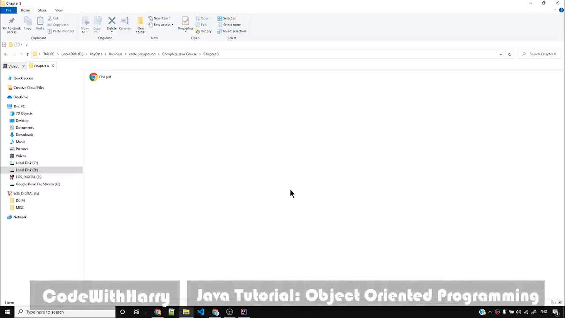 'Video thumbnail for Java Tutorial_ Introduction to Object Oriented Programming'