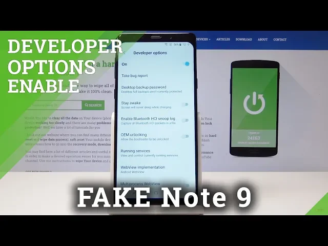Video thumbnail for Developer Options in Clone of Samsung Note 9 - Enable OEM Unlocking / USB Debugging