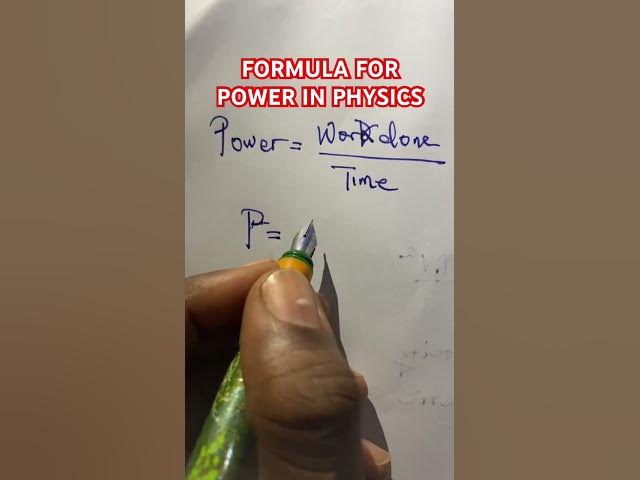 'Video thumbnail for Power Formula Physics'