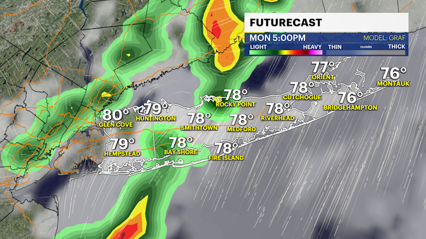 Video thumbnail for STORM WATCH: Thunderstorms return on Monday across Long Island