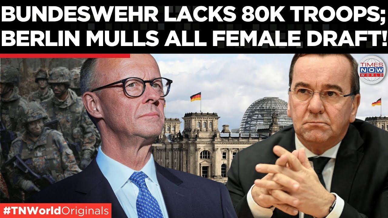 'Video thumbnail for 80,000 Troops Missing-Bundeswehr Is Shrinking: Germany Eyes Mandatory Army Service for Women'