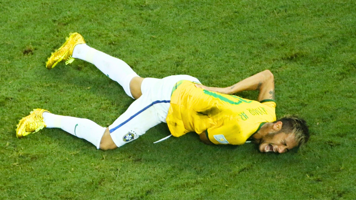 Video thumbnail for Neymar Injury 2014 World Cup Vs Colombia