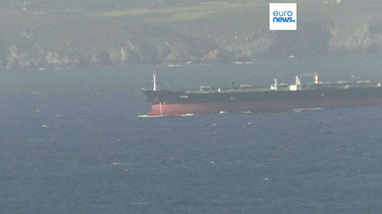 Video thumbnail for France detains tanker linked to Iranian network accused of moving Russian oil