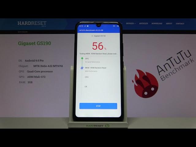 Video thumbnail for AnTuTu Benchmark on GIGASET GS190 – Checkup Performance