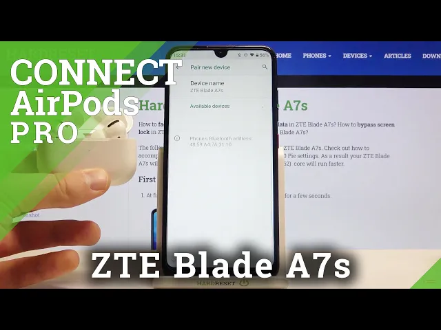 Video thumbnail for AirPods Pro and Smartphone – ZTE Blade A7s and Wireless Headphones