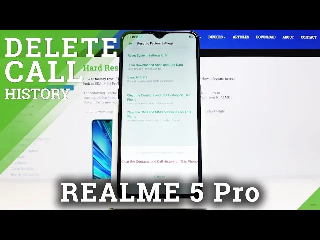 Video thumbnail for How to Remove All Contacts in Realme 5 Pro - Clear Call History