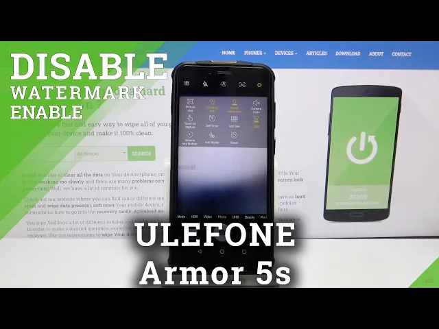 Video thumbnail for How to Add or Remove Camera Watermark in ULEFONE Armor 5s – Watermark