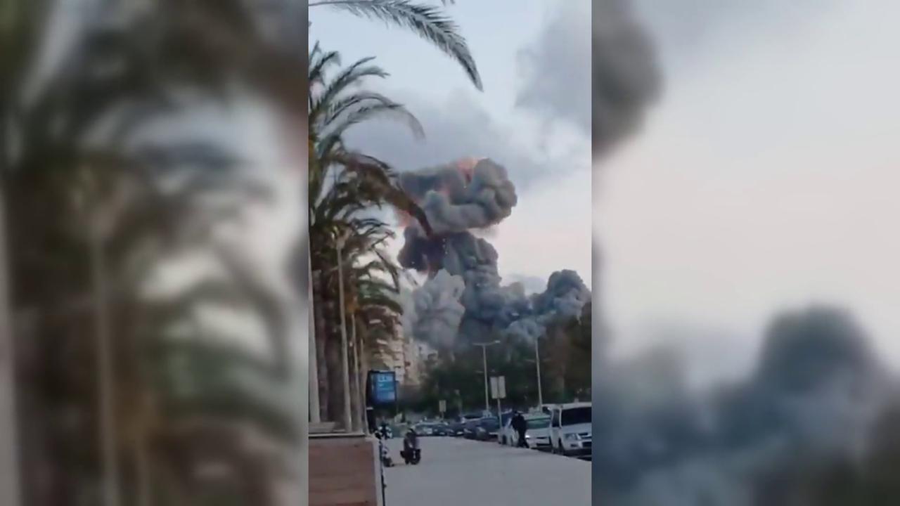Video thumbnail for Lebanon: Explosion Rocks Southern Lebanon’s Tyre.
