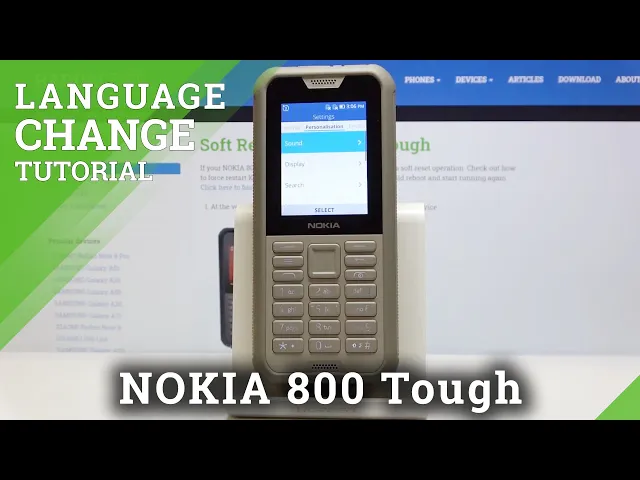 Video thumbnail for How to Change Language in NOKIA 800 Tough – Language List