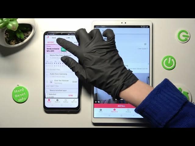 Video thumbnail for How to Transfer files from Samsung Device to Samsung Galaxy Tab A7 Lite -  Send Anywhere App