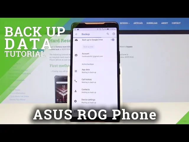 Video thumbnail for How to Enable Google Backup in ASUS ROG - Save Data