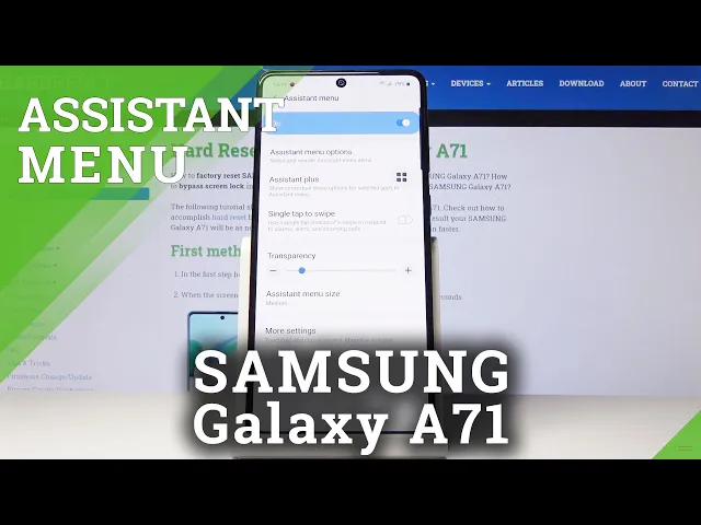 Video thumbnail for Assistant Menu in Samsung Galaxy A71 – Set Up Assistant Button