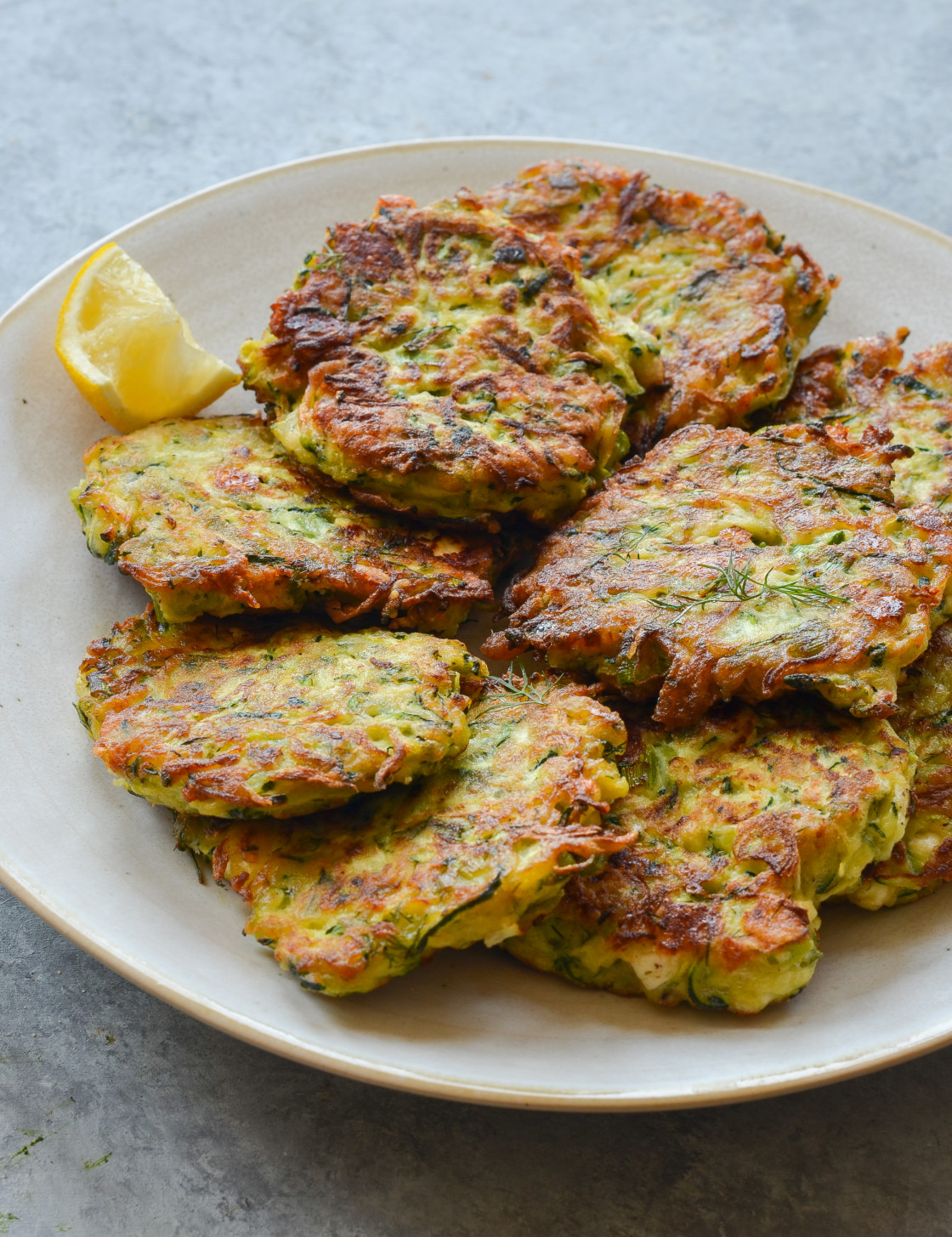 'Video thumbnail for Zucchini Fritters with Feta and Dill'