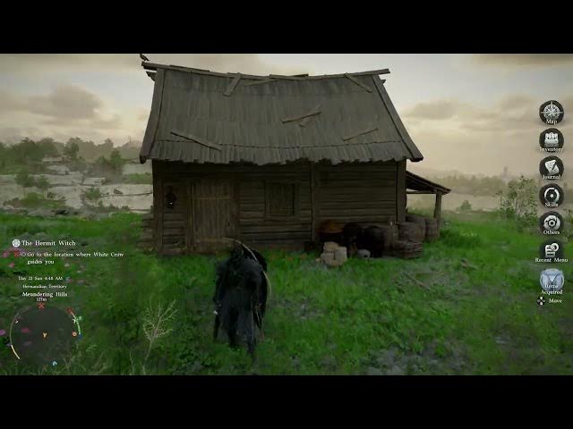 Video thumbnail for Crimson Desert - Chapter 4 Meandering Hills Shack: Chest with Materials, Hoe, Cheese, Logging Axe