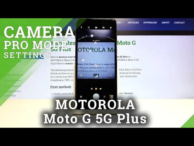 Video thumbnail for How to Enable Camera Pro Mode Use in MOTOROLA Moto G 5G Plus – Camera Pro Mode Feature