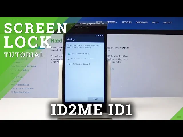 Video thumbnail for How to Set Up Lock Screen in ID2ME ID1 - Add Pattern & Password