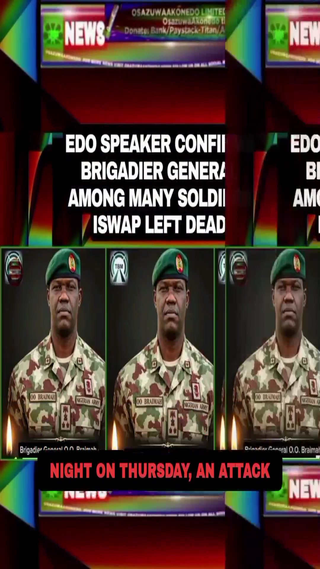Video thumbnail for Edo Speaker Confirms Brigadier General Among Many Soldiers Iswap Left Dead