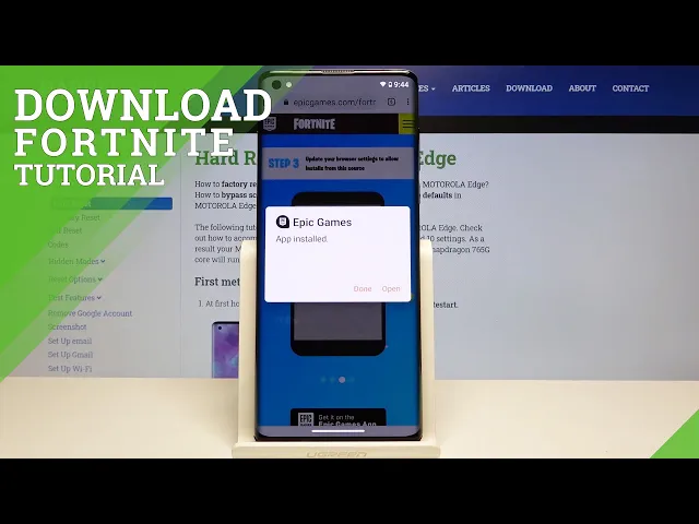 Video thumbnail for How to Play Fortnite on Motorola Smartphones – Install Fortnite using Epic Games App