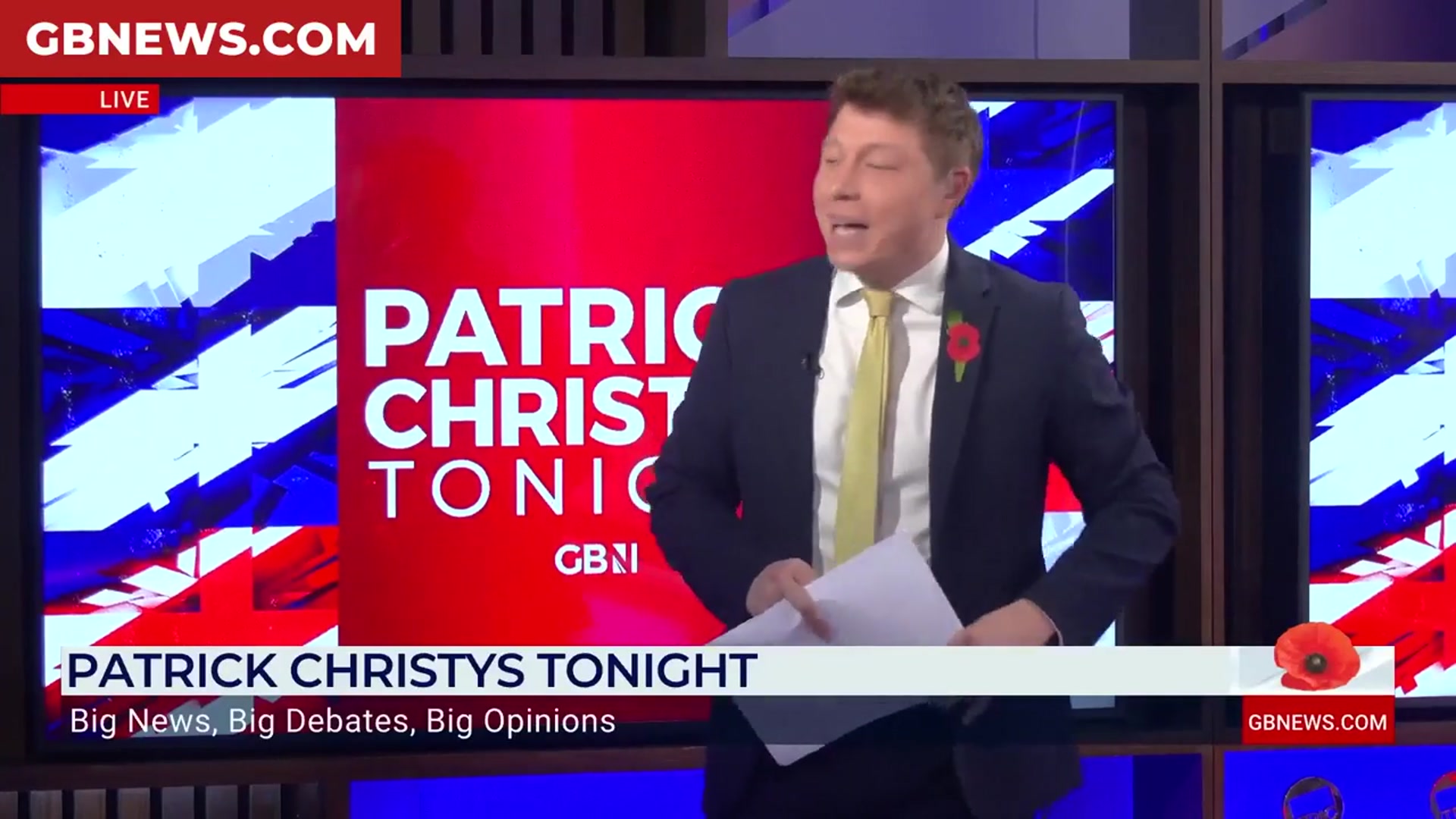 'Video thumbnail for WATCH: Patrick Christys welcomes Emily Carver back to the GB News studio'