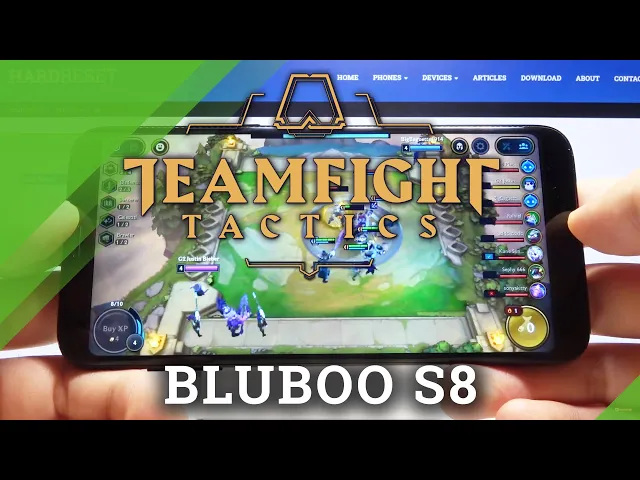 Video thumbnail for Test of TeamFight Tactics on Bluboo S8 - TFT Gaming Process