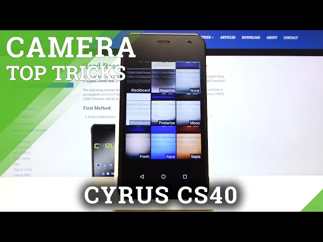 Video thumbnail for How to Use Camera Top Tricks – Camera Features on CYRUS CS40
