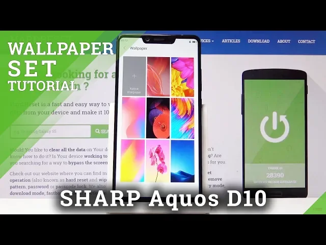 Video thumbnail for How to Update Home Screen / Lock Screen Wallpaper in SHARP Aquos D10 - Change Wallpaper