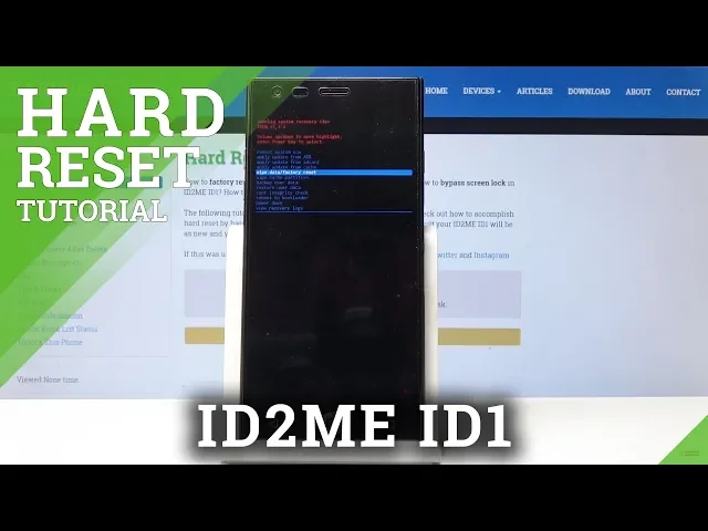Video thumbnail for Hard Reset ID2ME ID1 - Bypass Screen Protection / Delete Data