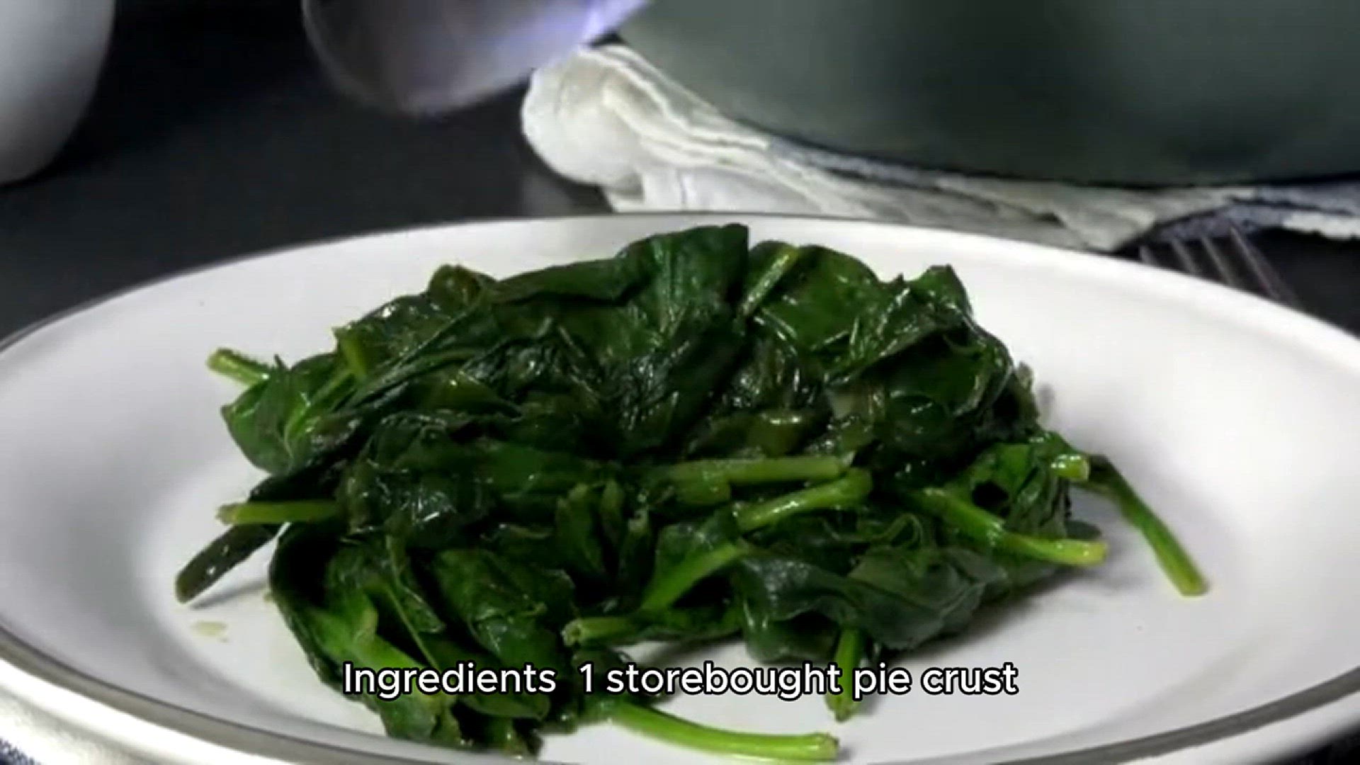 Video thumbnail for Spinach quiche recipe