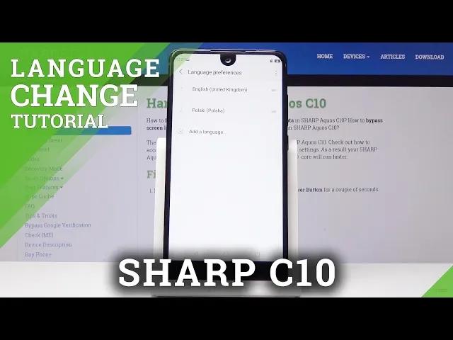 Video thumbnail for How to Change Language in SHARP C10 - Switch Language