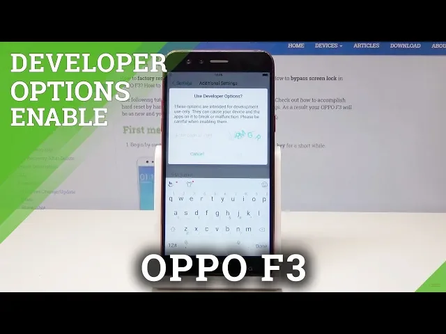 Video thumbnail for How to Use Developer Options in OPPO F3 - Developer Settings / OEM Unlock