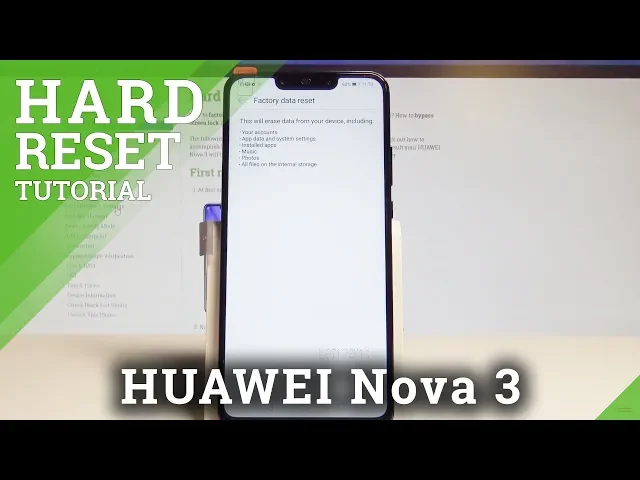 Video thumbnail for How to Factory Reset HUAWEI Nova 3 - Wipe Data / Restore Defaults |HardReset.Info