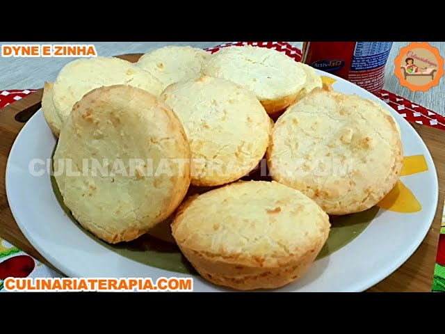 'Video thumbnail for Pão de Queijo Super Fácil com Requeijão - Culinária Terapia por Dyne e Zinha'
