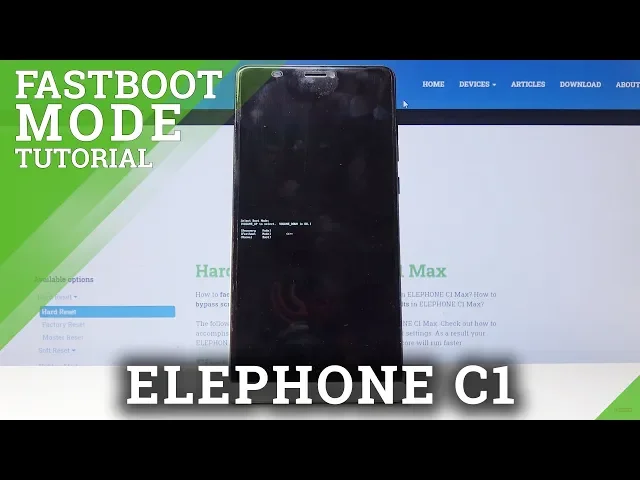 Video thumbnail for ELEPHONE C1 Fastboot Mode