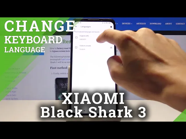Video thumbnail for How to Change Keyboard Language in XIAOMI Black Shark 3 – Find Keyboard Dictionary