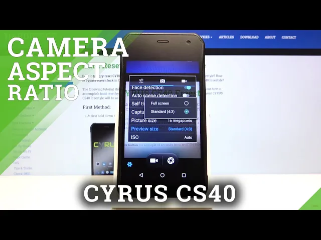 Video thumbnail for How to Change Aspect Ratio – Camera App on CYRUS CS40