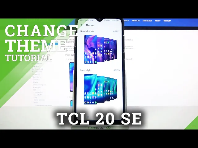 Video thumbnail for Change Device Theme - TCL 20 SE & Display Style