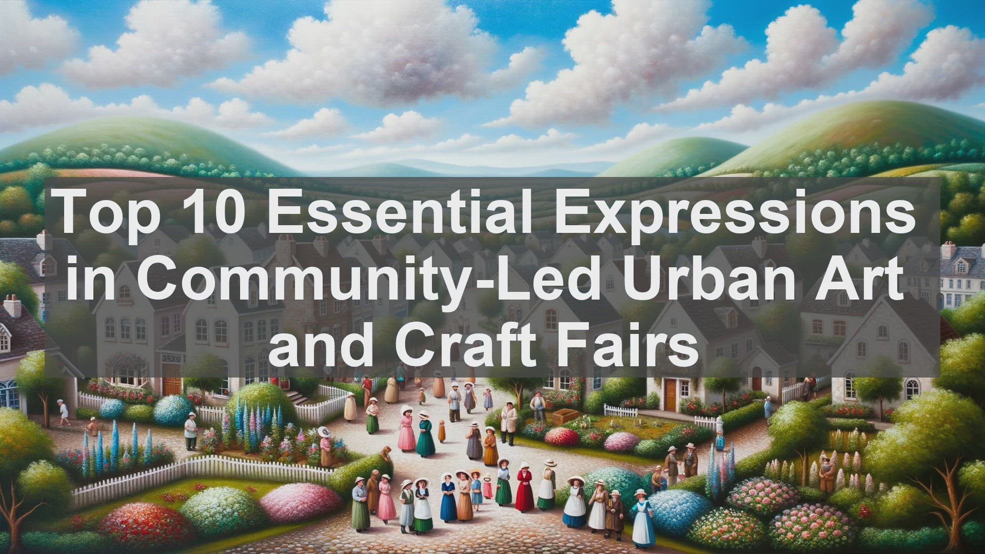 'Video thumbnail for Top 10 Essential Expressions in CommunityLed Urban Art and Craft Fairs'