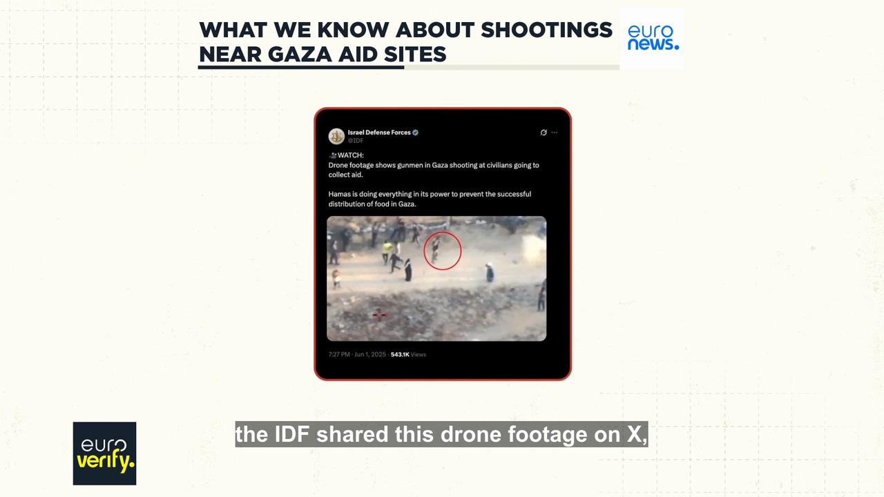 Video thumbnail for What we know about the shootings near Gaza aid distribution sites