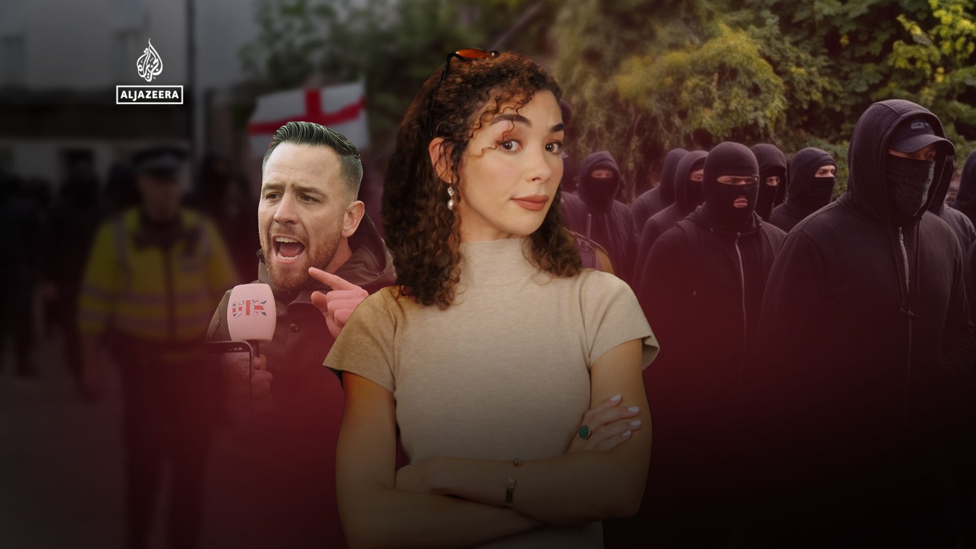 Video thumbnail for What we know about masked anti-migrant protesters in the UK