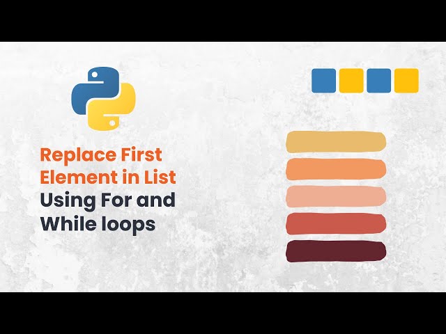 Video thumbnail for Program: 05 Replace the first element of the list #pybeginners