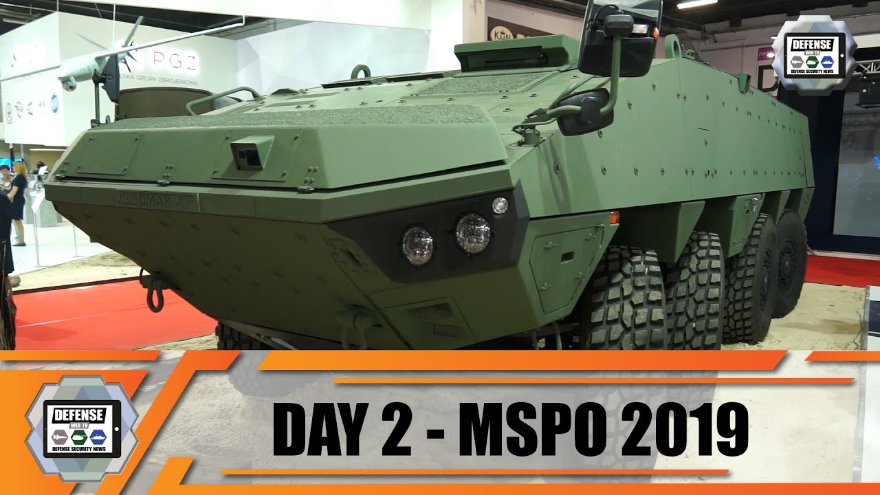 'Video thumbnail for MSPO 2019 International Defense Industry Exhibition in Kielce Poland Day 2 Video show daily news'