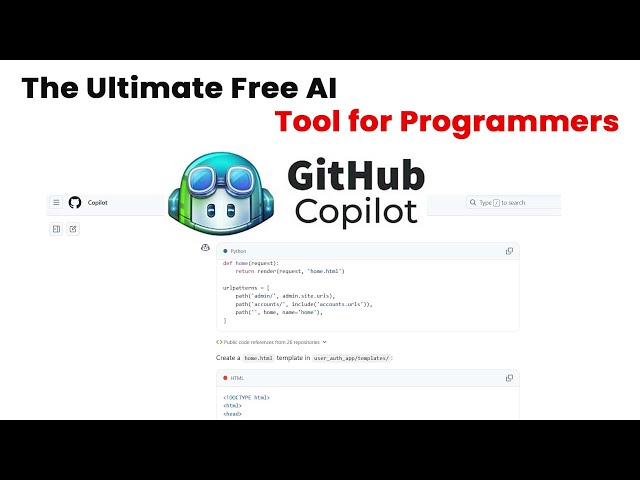 video of: The Ultimate Free AI Tool for Programmers Github Copilot