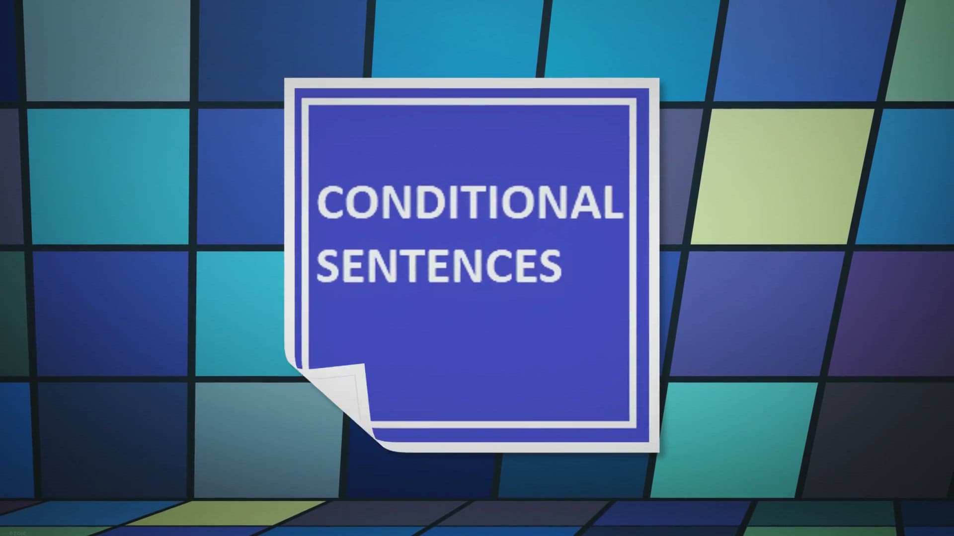 'Video thumbnail for Conditional Sentences'