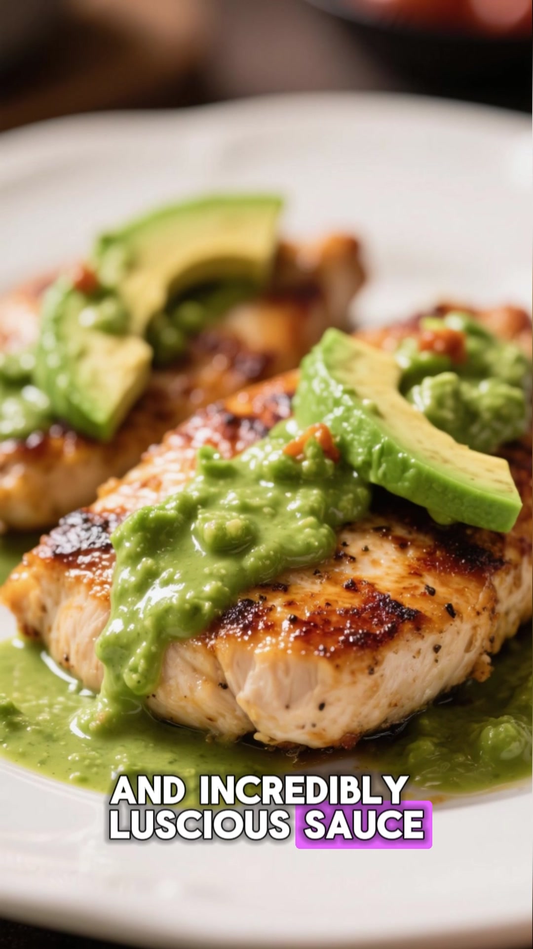 Video thumbnail for Chicken Cutlets with Avocado Poblano Sauce