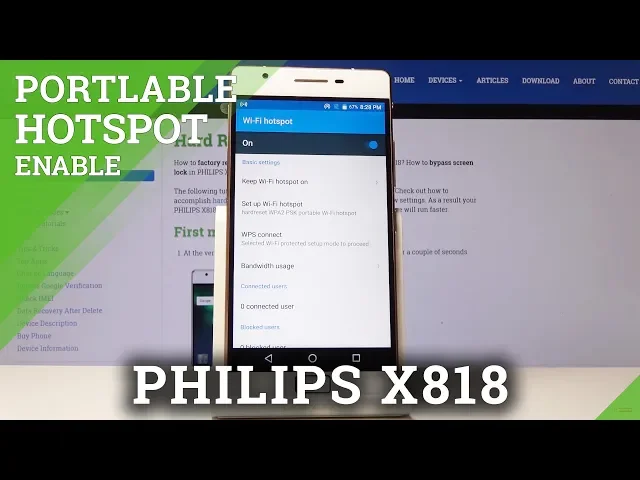 Video thumbnail for How to Activate Portable Hotspot in PHILIPS X818 - Network Access