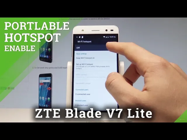 Video thumbnail for How to Create Portable Hotspot on ZTE Blade V7 Lite - Set Up Wi-Fi Hotspot