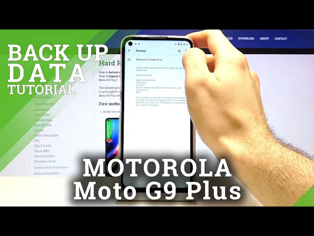 Video thumbnail for How to Backup Data in MOTOROLA Moto G9 Plus – Create Google Backup Account
